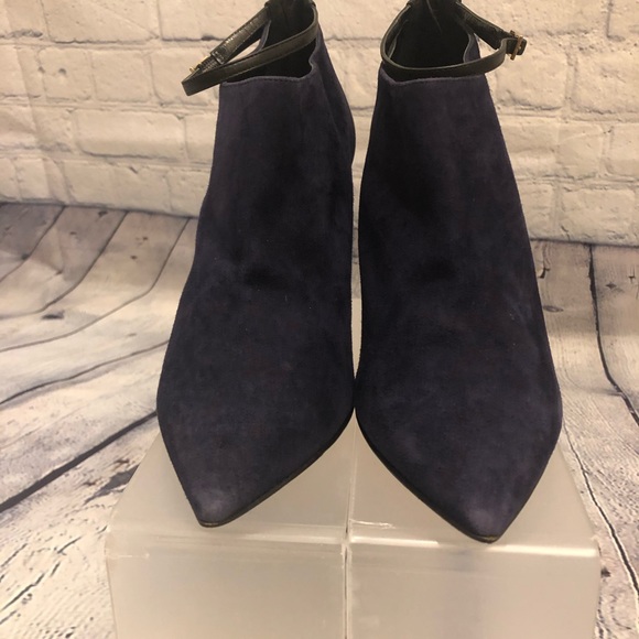 Jimmy Choo Vaunt Suède Bootie in Ink/Black - Picture 5 of 12